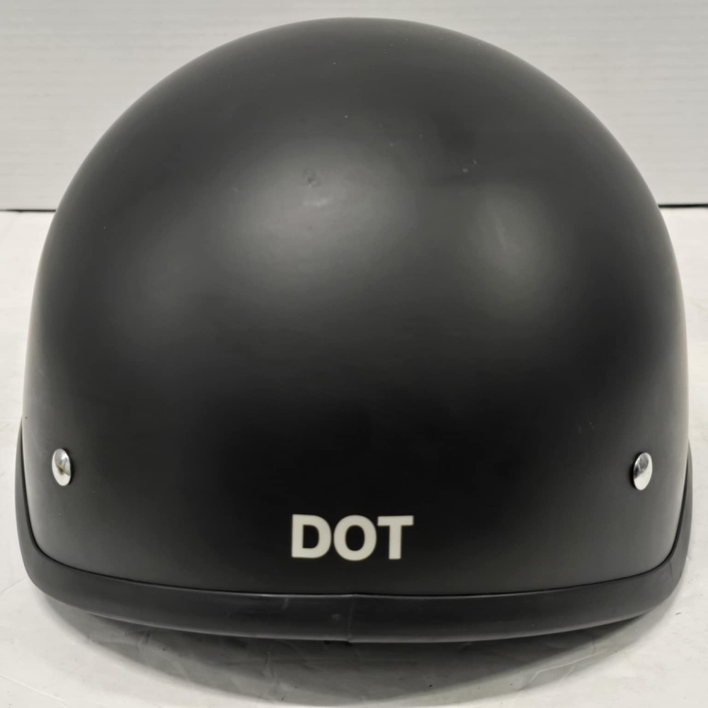Bilt Motorcycle Scooter German Half Face Crash Helmet Matte Back
